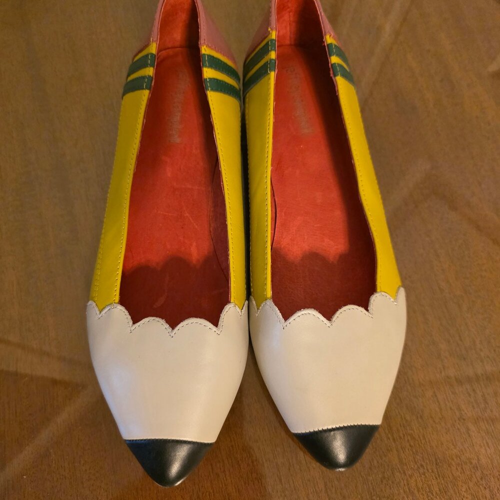BNWB Jeffrey Campbell Leather Multicolored Flats